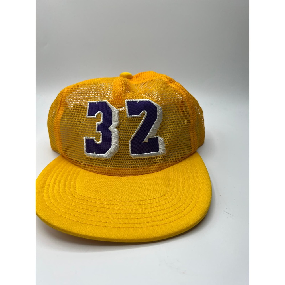 Vintage Throwbacks Blacktop Edition Men's NBA LA Lakers Magic Johnson #32 CAP